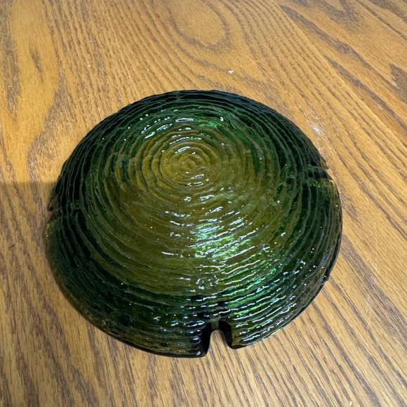 Vintage MCM Anchor Hocking Soreno Avocado Green Glass Ashtray - GREAT CONDITION - Picture 4 of 7